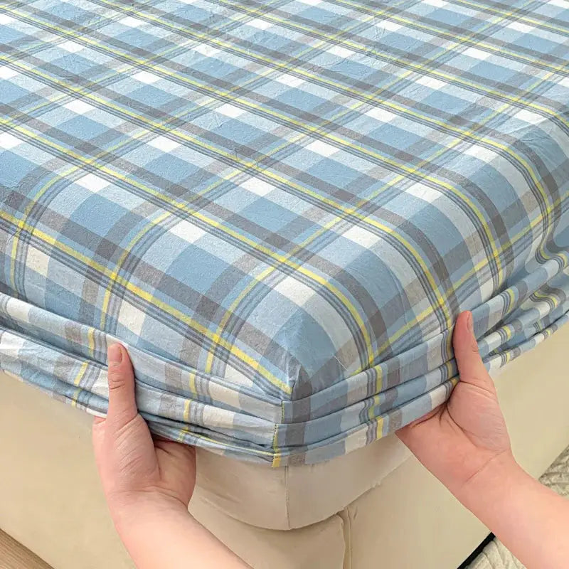 Pure Cotton Fitted Sheet Adults Kids Room Bedsheets Single/Twin/Queen/King Size Bed Cover простынь Soft Mattress Protector from PriceLows™