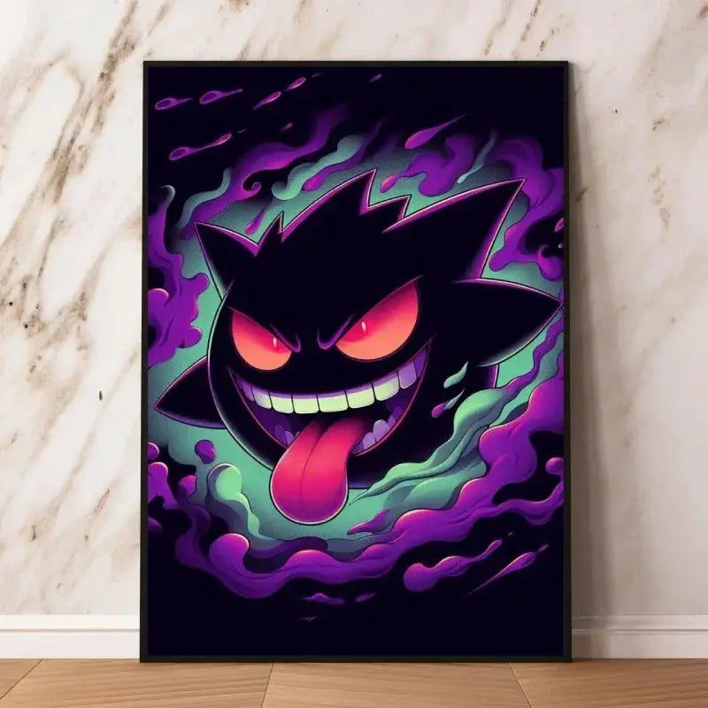 Cartoon Anime Pokemon Gengar Character Poster Print Kids Room Bedroom Decoration Painting Children's Holiday Gifts Classic from PriceLows™