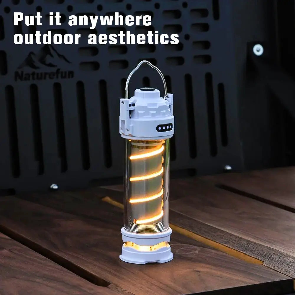LED Camping Lantern | 5 Lighting Modes | USB Rechargeable | Black Khaki Green