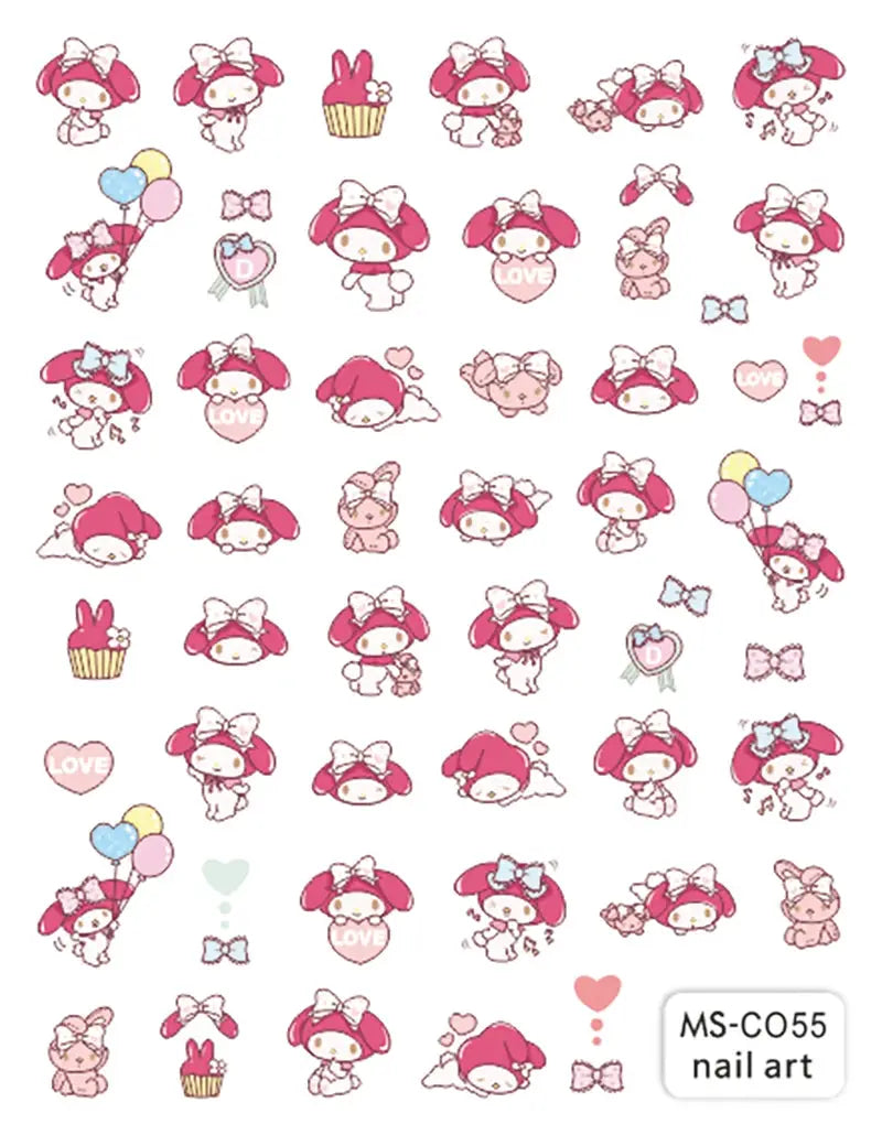 1PCS Cartoon Kawaii Pokémon Nail Stickers 3D Sanrio Hello Kitty Stickers For Nails Nails Accesories Anime Kuromi Nail Supplies from PriceLows™