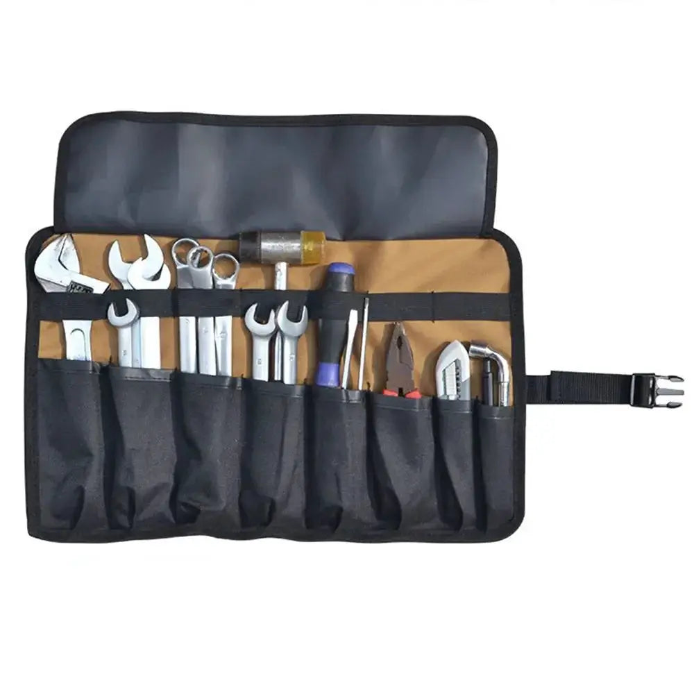 Oxford Cloth Roll Portable Pouch Bag Wrench Tool Foldable Spanner Hammer Camping Pocket Tool Storage Bag Toolkit with 8 Pockets from PriceLows™
