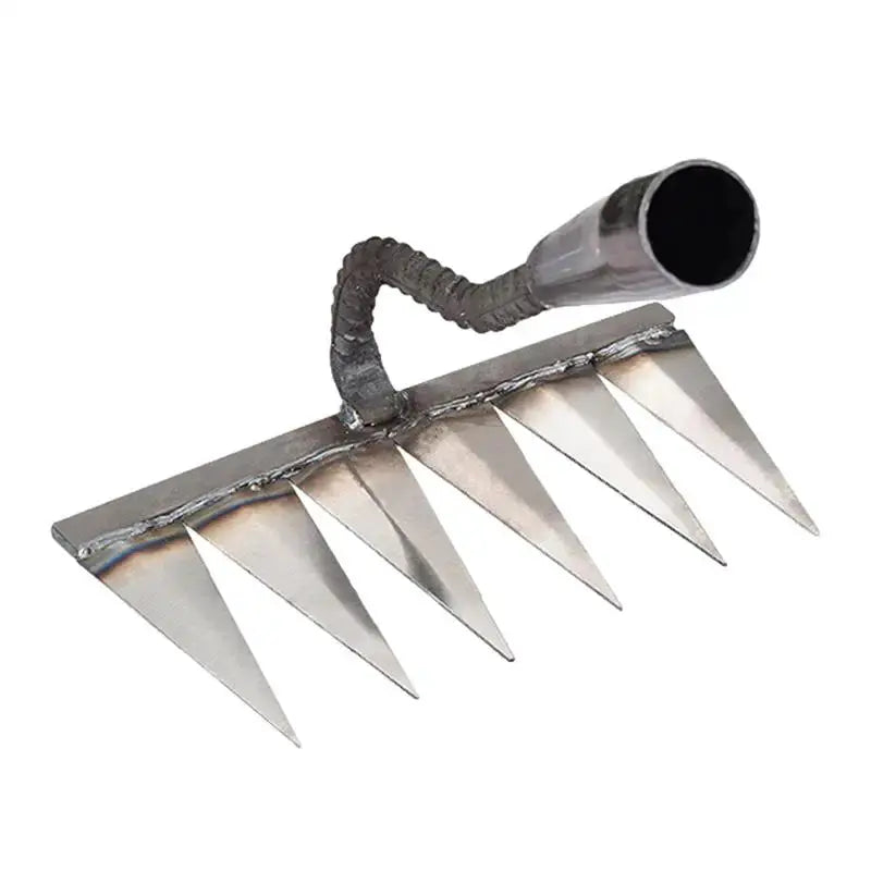 Carbon Steel Garden Hand Rake | 4 To 7 Teeth | Weeding Scarifier|30mm Aperture