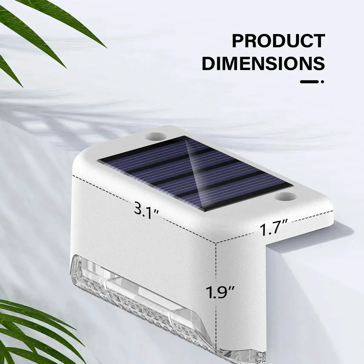 4/12 Pack Deck Lights Solar Powered, Solar Step Lights Outdoor Waterproof Led, Step Lights Solar Powered Used For Deck Stairs from PriceLows™