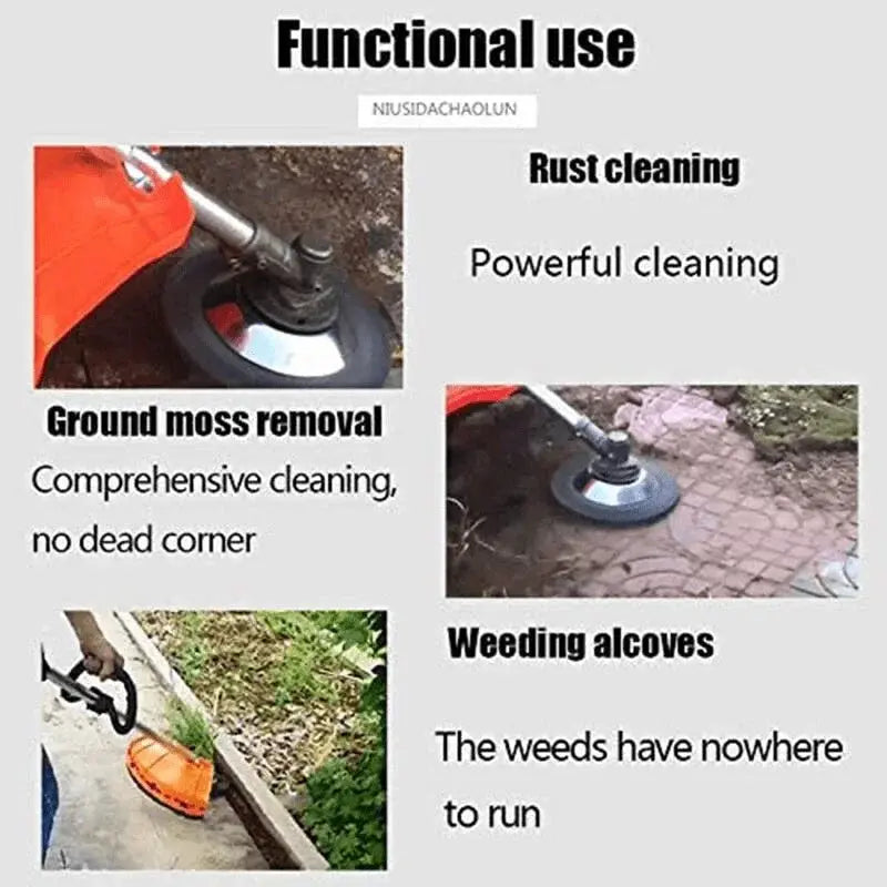 Steel Wire Weeding Garden Weed Wheel Tools Rust Removal Twisted Wire Steel Wire Grass Trimmer Head Weed Mower Accessories from PriceLows™