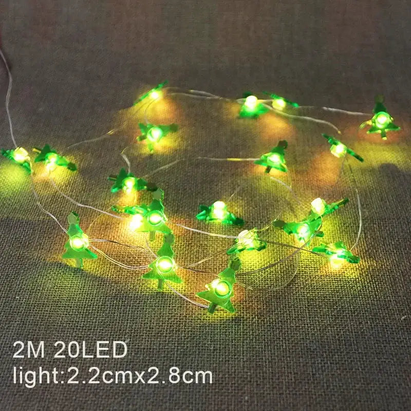LED Fairy String Lights | 2M Length | Battery Operated | Christmas Figures