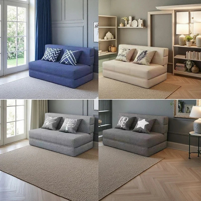 Sofa | Sponge Filling | Hemp Fabric | Single, Double, Triple