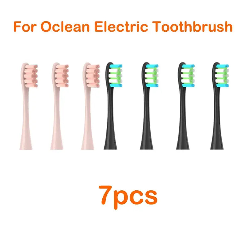 For Oclean Flow/X/ X PRO/ Z1/ F1/ One/ Air 2 /SE Brush Heads Soft DuPont Sonic Toothbrush Vacuum Bristle 7pcs Replacement Heads from PriceLows™