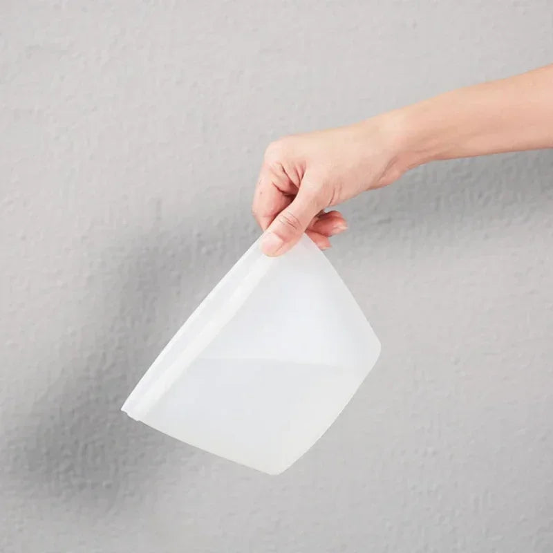 Silicone Food Storage Bags | Leakproof | Temp Resistant | 500ml 1000ml 1500ml