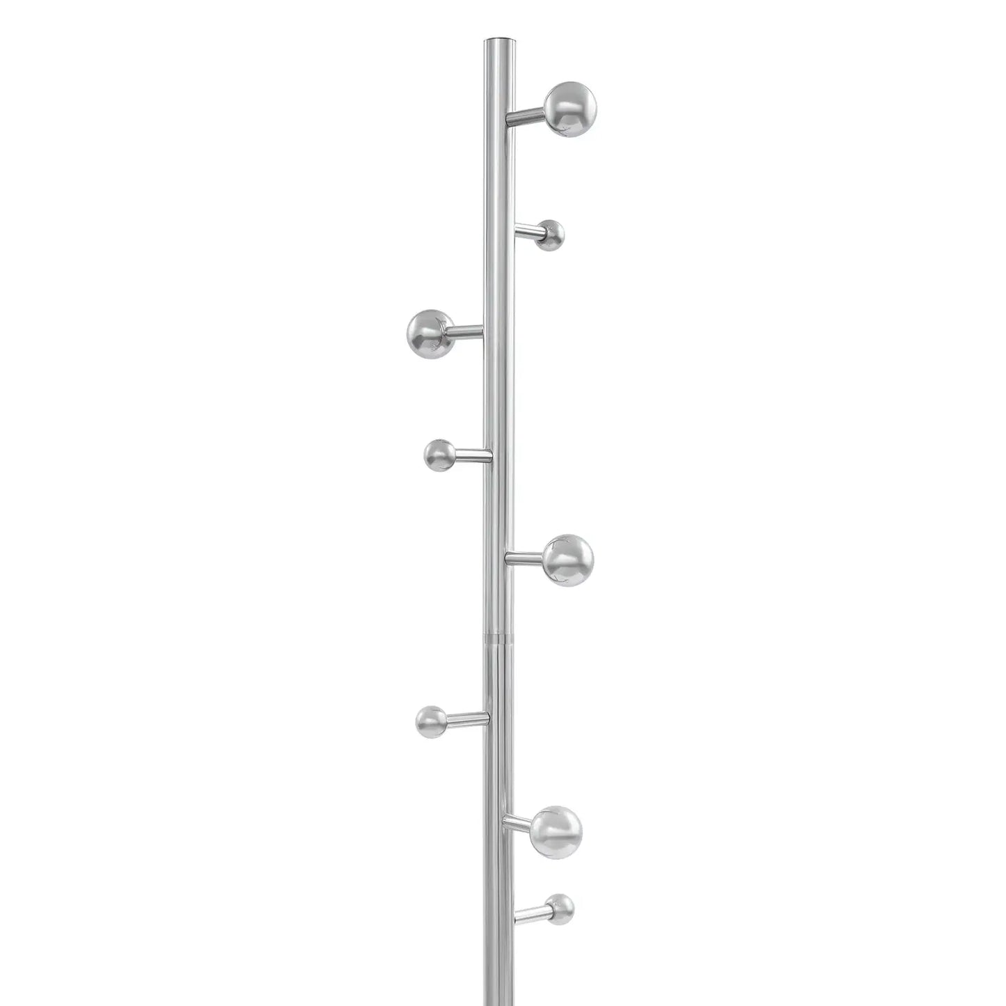 Coat Rack, Freestanding Coat Stand with 8 Spherical Hooks, Stainless Steel Corner Coat Storage Rack for Entryway Bathroom from PriceLows™