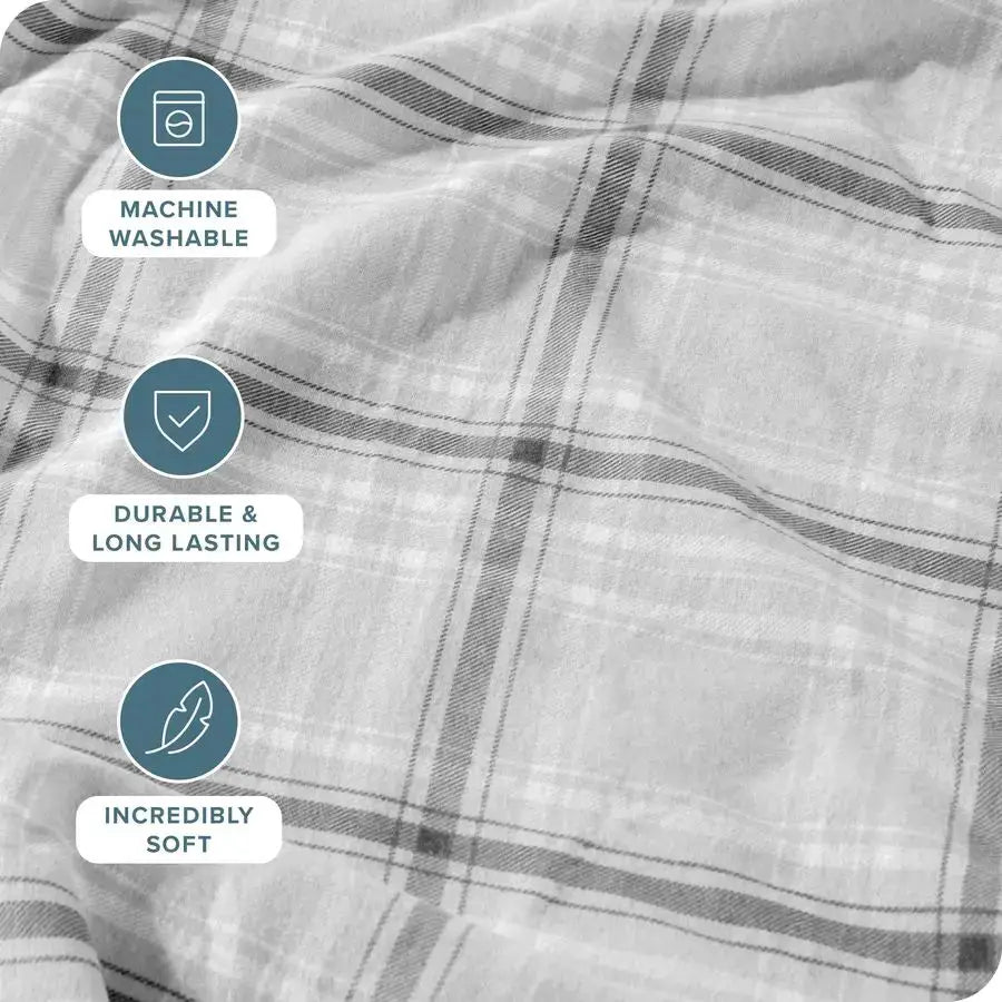 Flannel Sheet Set Prints, 100 Cotton, Velvety Soft Heavyweight Double Brushed Flannel for Extra Softness amp Comfort Deep Pocket from PriceLows™