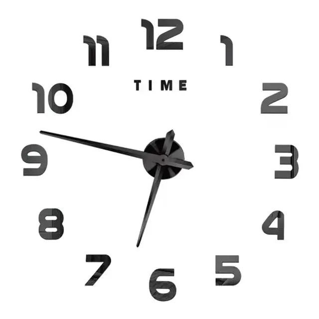 2023 Modern Design Large Wall Clock 3D DIY Quartz Clocks Fashion Watches Acrylic Mirror Stickers Living Room Home Decor Horloge from PriceLows™