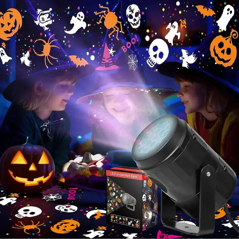 LED Projector Light | USB Powered | Rotating Design | Pumpkin Snowflake