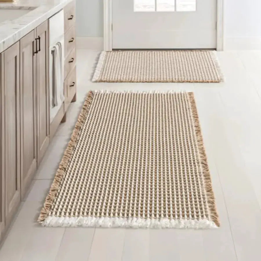 Set of 2 Bathroom Rugs, Boho Bath Rugs Non Slip Washable, Super Absorbent Bath Mats, Ultra Soft Rubber Backed Shower Mats for B from PriceLows™