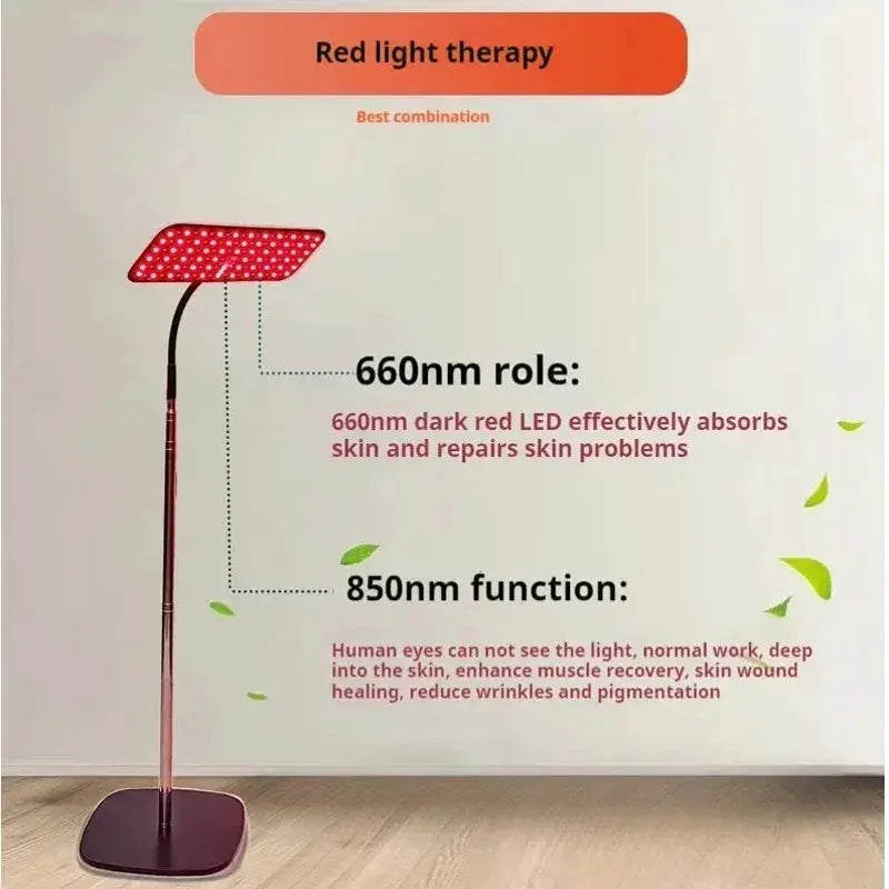Near Infrared Light Panel | 660nm 850nm | Timer Adjusted Stand