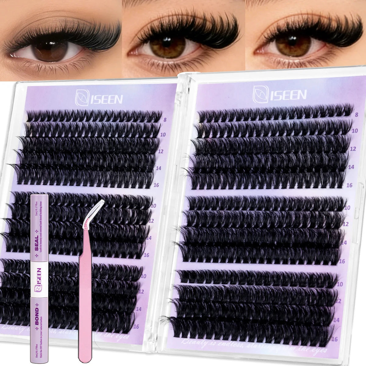 Lash Clusters Kit | 8 To 16Mm C Curl | Wispy Natural Set