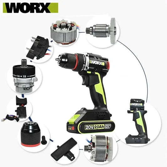 Orginal new Switch Driver motor reducer casing toothed wheel shell chuck parts for WORX WU173 Electric screwdriver from PriceLows™