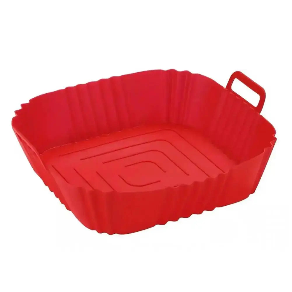 Reusable Silicone Air Fryer Liner | Square 22Cm | Non Stick Handles