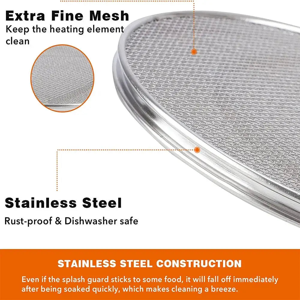 Stainless Steel Splatter Shield | For Ninja Foodi | Fits FG550 | FG550,BG500A