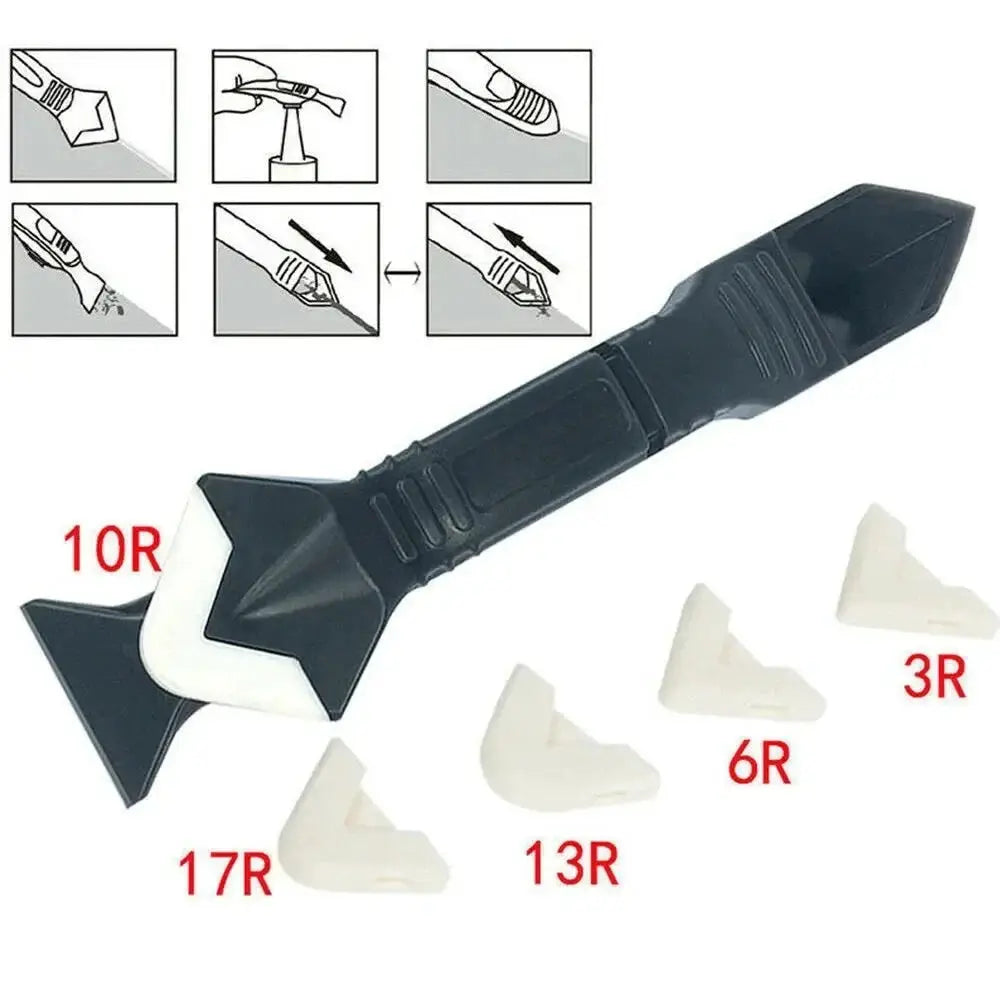 Silicone Scraper Sealant Smooth Remover Tool Set Caulking Finisher Smooth Grout Kit Floor Mould Removal Hand Tools Set from PriceLows™