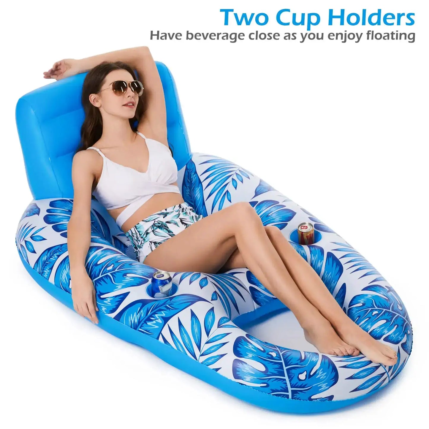 Inflatable Pool Float | For Adults 13 Plus | Lounger Style | One Size