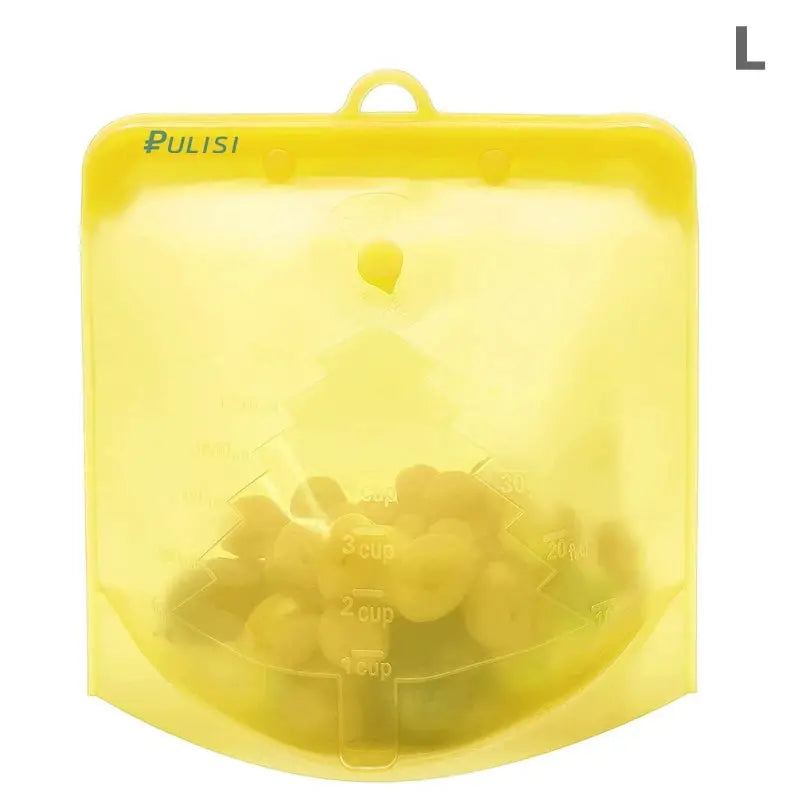 Reusable Silicone Bag | Capacities 500ml 1000ml 1500ml | Leakproof