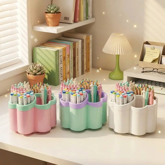 Desktop Storage Box | 4 Compartments | Polished Finish | Height Under 27 In from PriceLows™