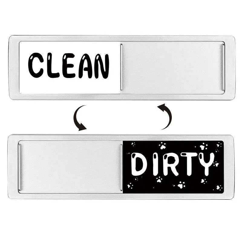Dishwasher Magnet | Clean Dirty Sign | Fridge Use | 17.7x5.2cm