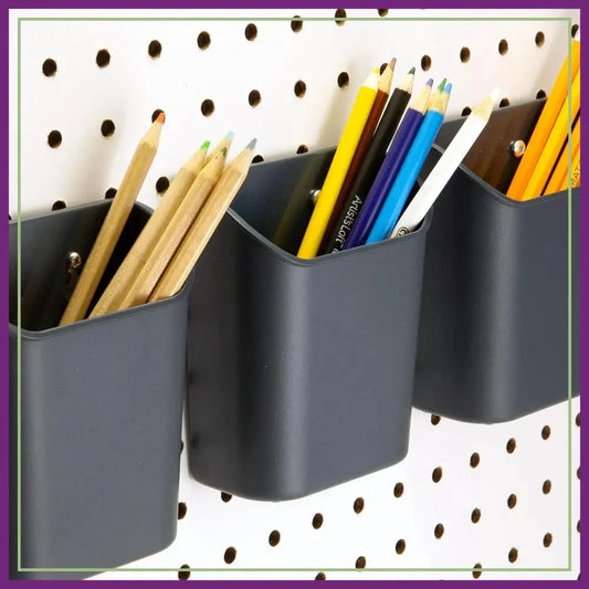 3-Pack Cup Organizer for Pegboard/Slatwall - Office, Classroom, Kitchen, Garage from PriceLows™