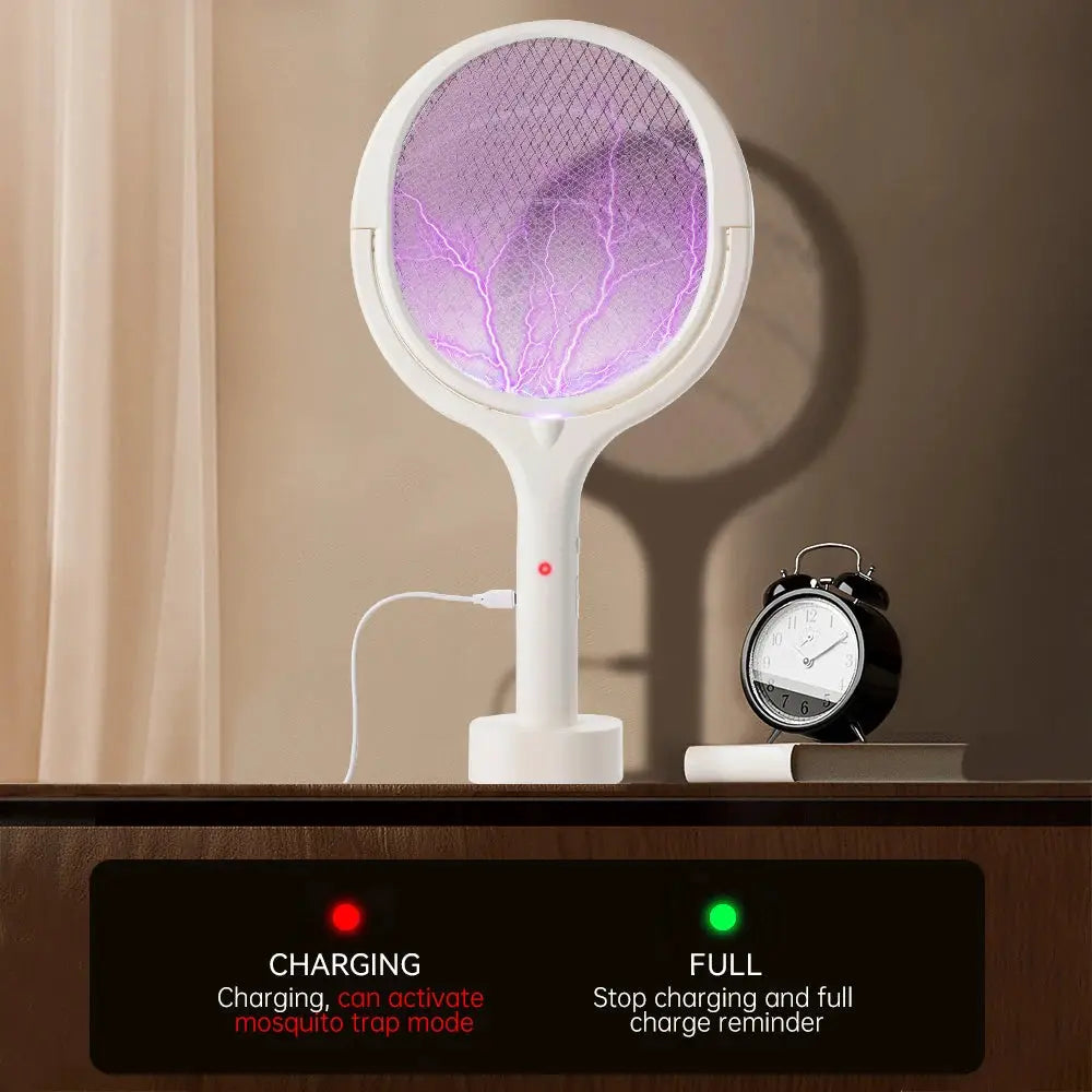6 in 1 3500V Multifunctional Mosquito Killer Adjustable Mosquito Swatter USB Rechargeable Fly Trap Household Tool from PriceLows™