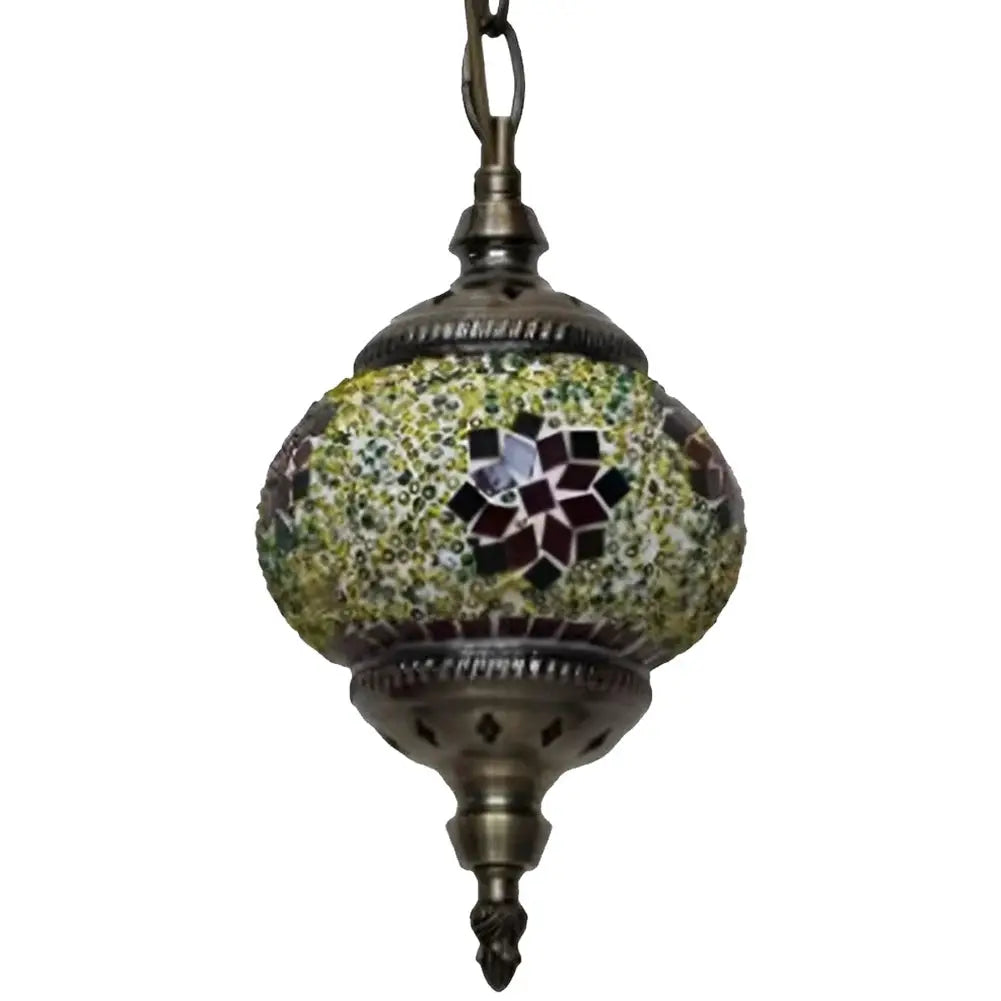 Mosaic Pendant Light Turkish Moroccan Mosaic Hanging Ceiling Lamp E27 Restaurant Club Single Head Chandelier for Bar Home Hotel from PriceLows™