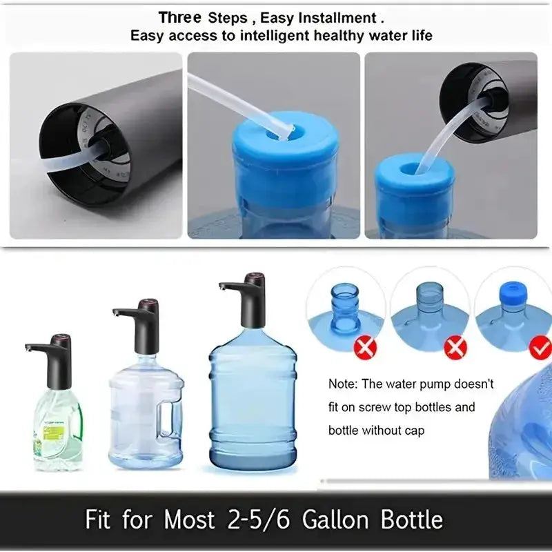 Water Dispenser | Portable 5 Gallon | USB Charging Automatic Pump