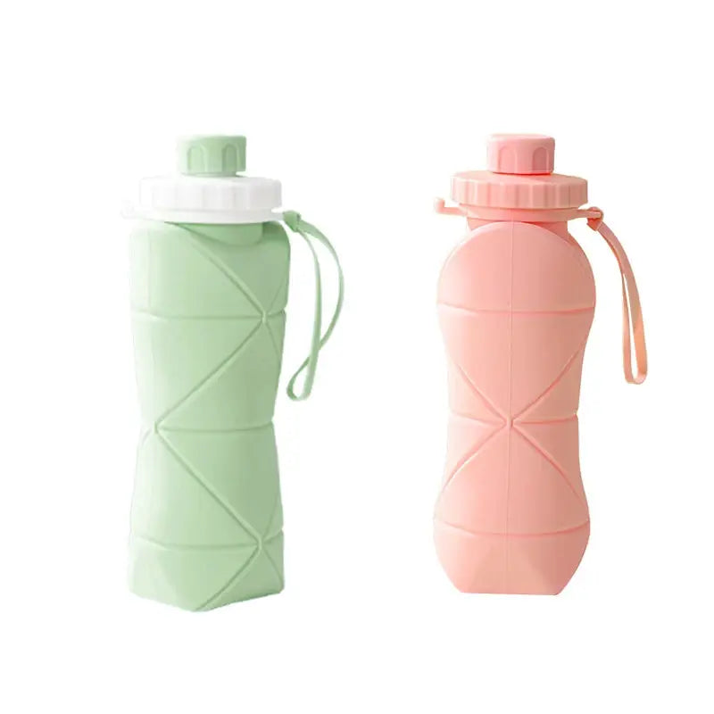 Outdoor Silicone Folding Water Bottle Portable Retractable Cup Travel Tools Collapsible Sport Bottles For Hiking Trekking Tours from PriceLows™