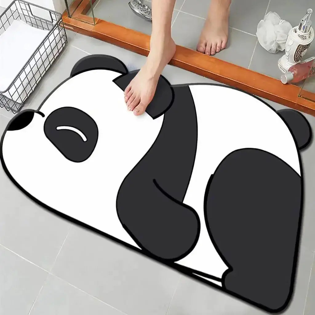 VIKAMA Cute Capybara Bath Mat Absorbs Water Dries Quickly Non-Slip Wear-Resistant Decorative Bathroom Entryway Rug from PriceLows™