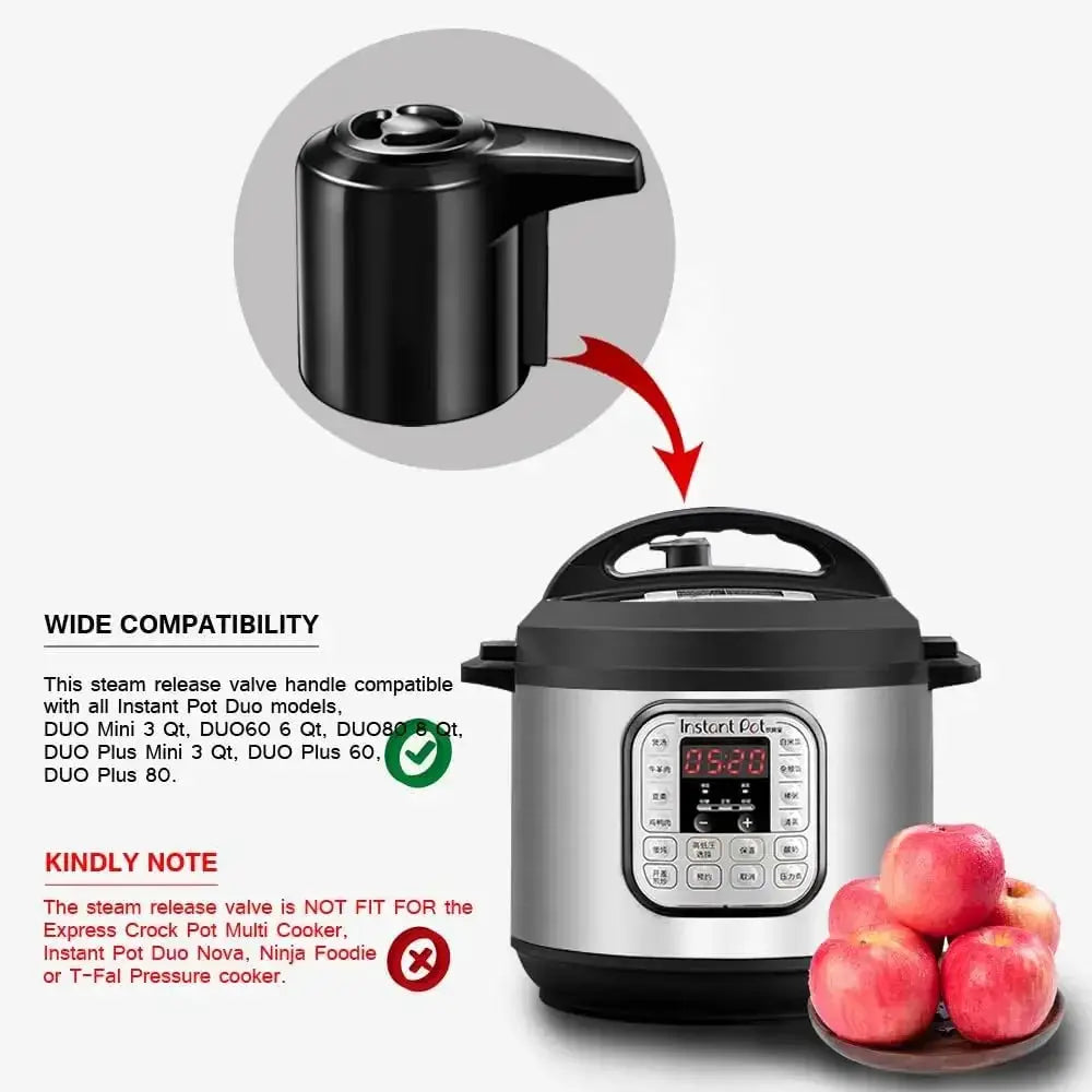 Instant Pot Steam Release Valve | Universal Fit | 3/5/6/8 Quart