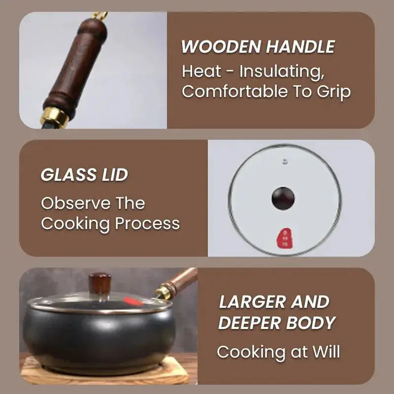 Cast Iron Skillet | 26 Cm Diameter | Induction Compatible | Glass Lid