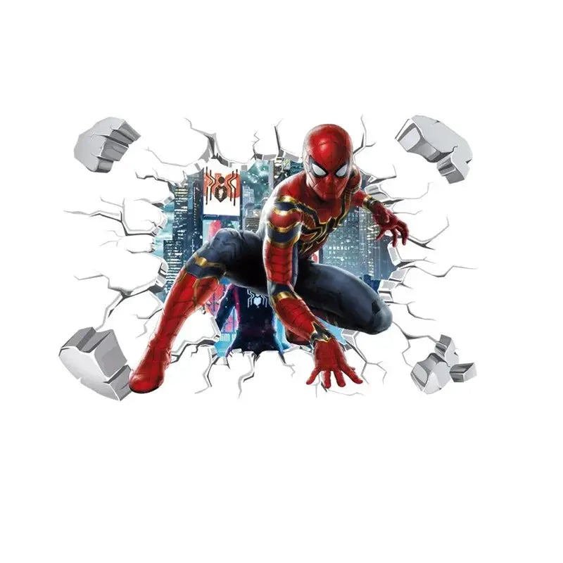 3D Avengers Wall Sticker | Size 40x60 cm | Colorful PVC | One Size