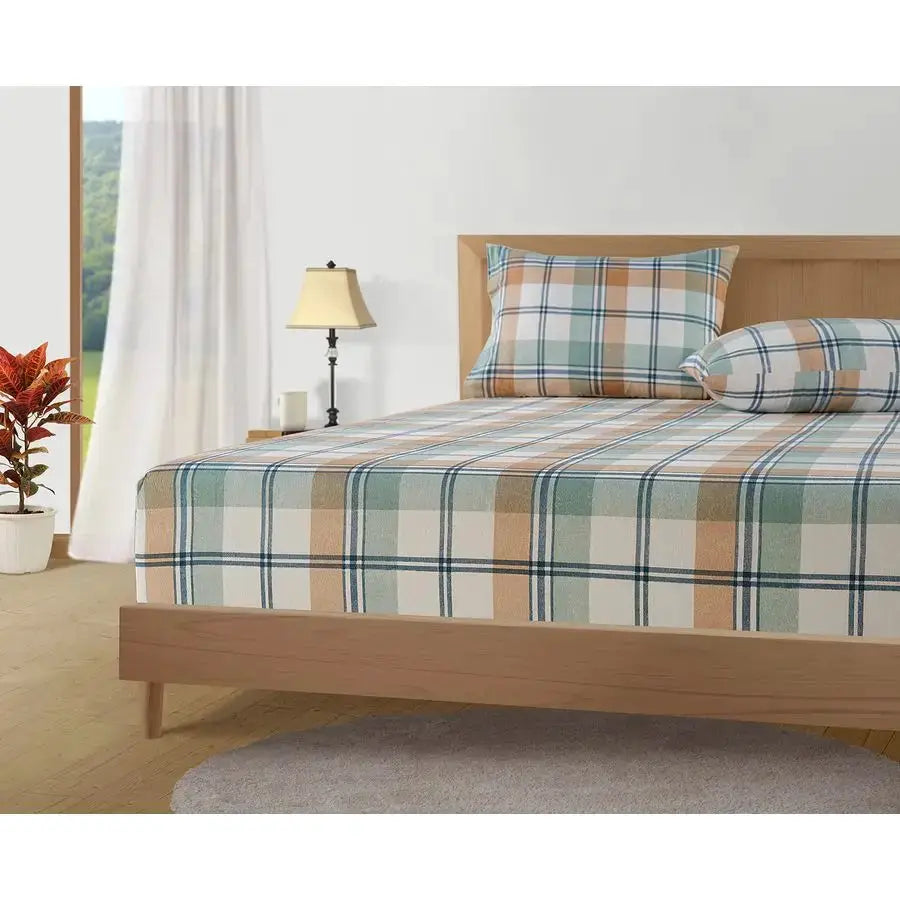 100 Cotton Queen Flannel Sheets Set Brushed for Extra Softness Lightweight amp Durable Cotton Flannel 15 Deep Pocket Queen Sheet from PriceLows™