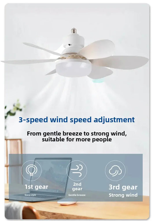 LED Ceiling Fan Light | 30W-40W Dimmable | E27 Socket | Remote Dimming