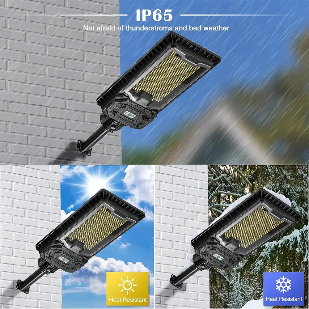 9000mah High Power Solar Light Outdoor 1478 LED Solar Street Light Dusk to Dawn Waterproof For Garage Garden Terrace Wall Lamp from PriceLows™