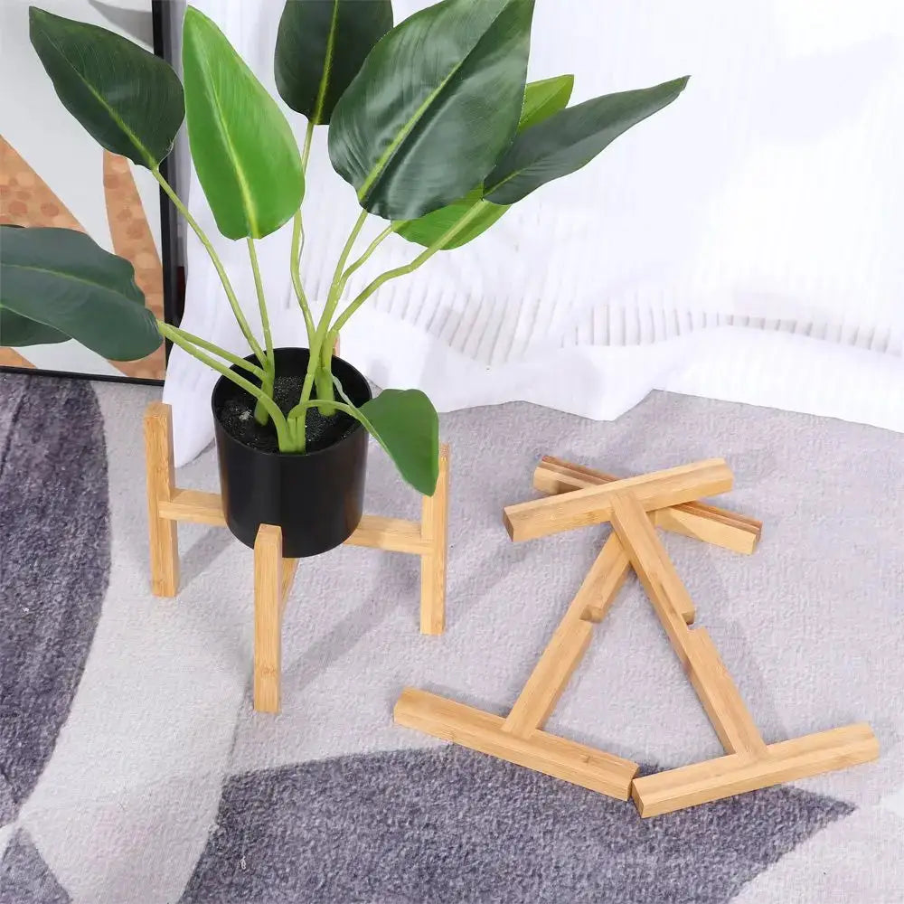 Floor-Standing Bonsai Display Stand Wood Flowerpot Holder Flower Pot Base Indoor Outdoor Home Decoration Tray Garden Supplies from PriceLows™