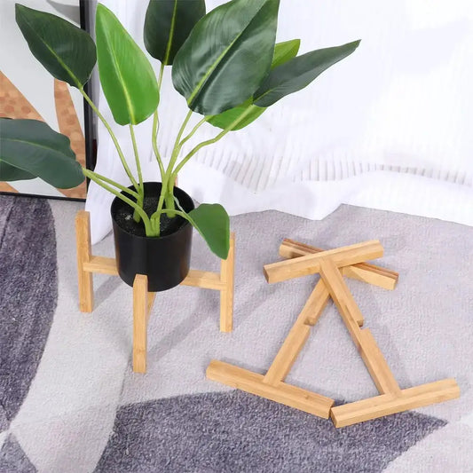 Floor-Standing Bonsai Display Stand Wood Flowerpot Holder Flower Pot Base Indoor Outdoor Home Decoration Tray Garden Supplies from PriceLows™