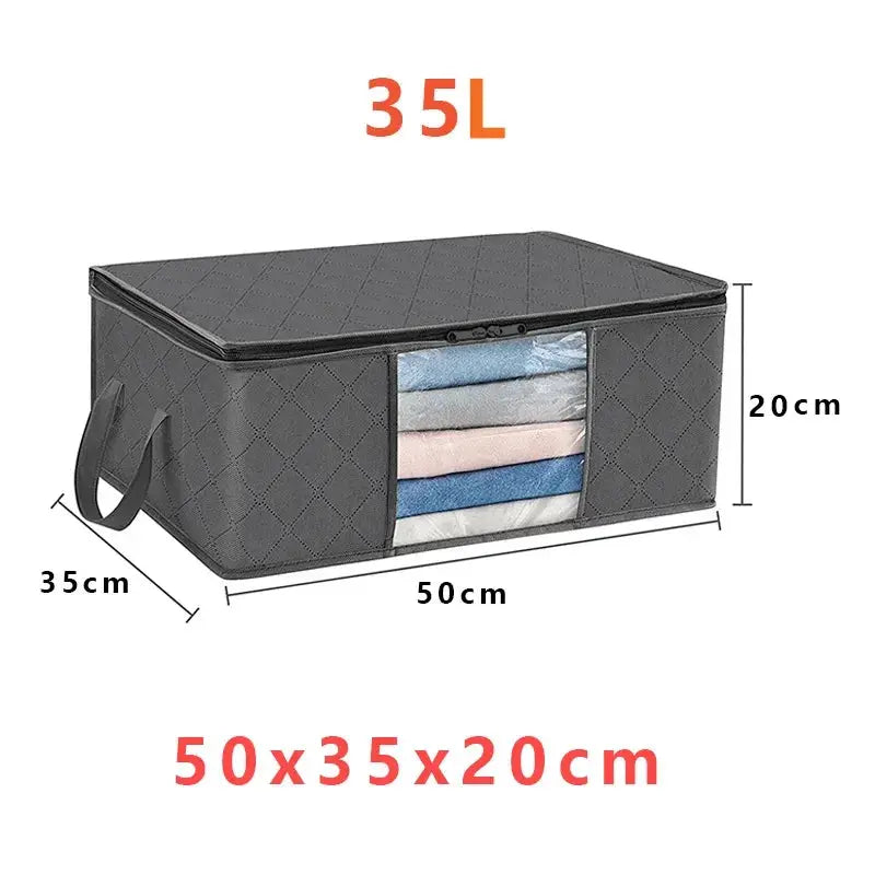 Large Capacity Clothes Storage Bag Foldable Blanket Storage Bags Storage Containers for Organizing Bedroom Closet Clothing from PriceLows™