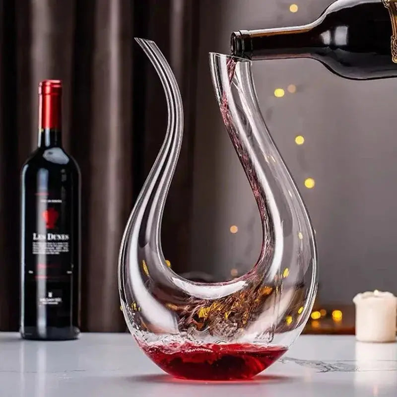1500ML Big Decanter Handmade Crystal Red Wine Brandy Champagne Glasses Decanter Bottle Jug Pourer Aerator For Family Bar from PriceLows™