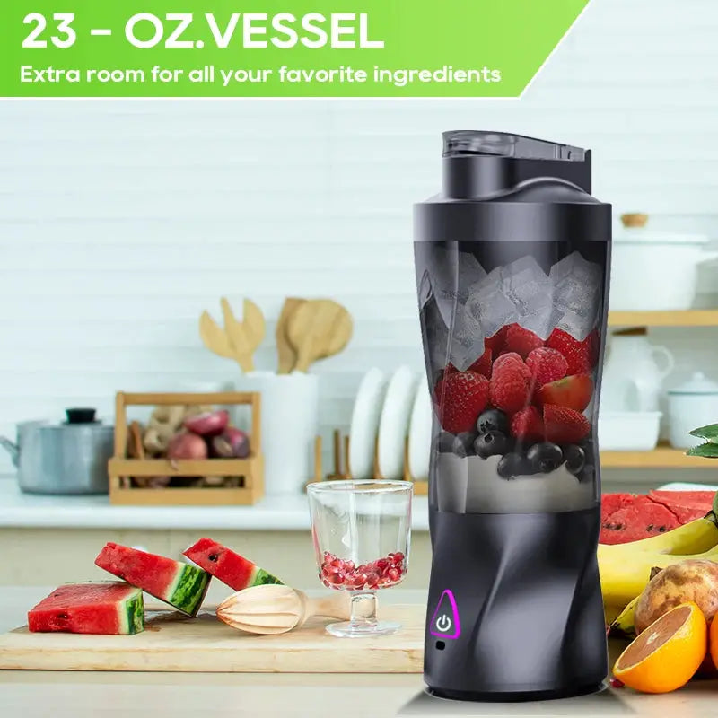 Electric Portable Juicer Fresh Fruit Mixer 700ML Multifunctional USB Rechargeable Shakes Smoothie Blender Outdoor Mixing Cup from PriceLows™