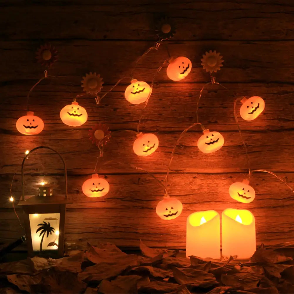 1.2M-5M Halloween Pumpkin String Lights LED 3D Pumpkin Twinkle Light Battery Powered Atmosphere Fairy Lamp Halloween Decoration from PriceLows™