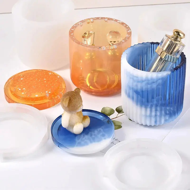 Silicone Mold | Round Stripe Design | For Crystal Epoxy Jewelry Resin