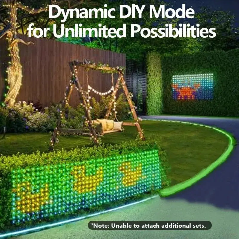 Smart Net Lights Outdoor, RGB&IC Lights with App/Remote Control, DIY Modes, Waterproof Mesh Light for Patio Bush Decor from PriceLows™