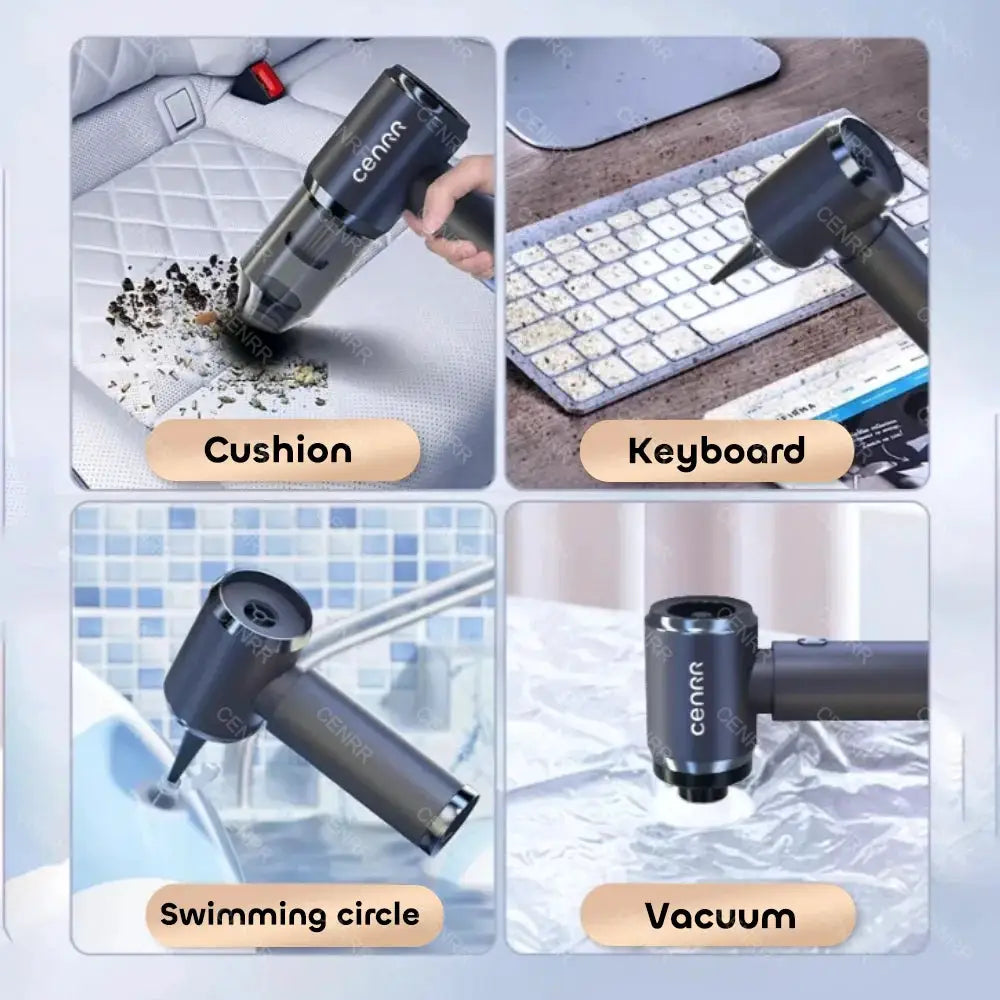 Mini Car Vacuum | Cordless Design | Compact Frame | Black