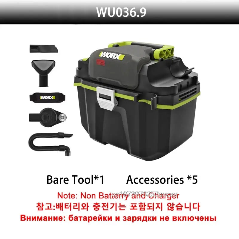 WORX WU036 16kPa Vacuum Cleaner Wet 20V dry Max 10L dry clean 8L Water 3.6m Handheld Powerful [Non Battery and Charger] from PriceLows™