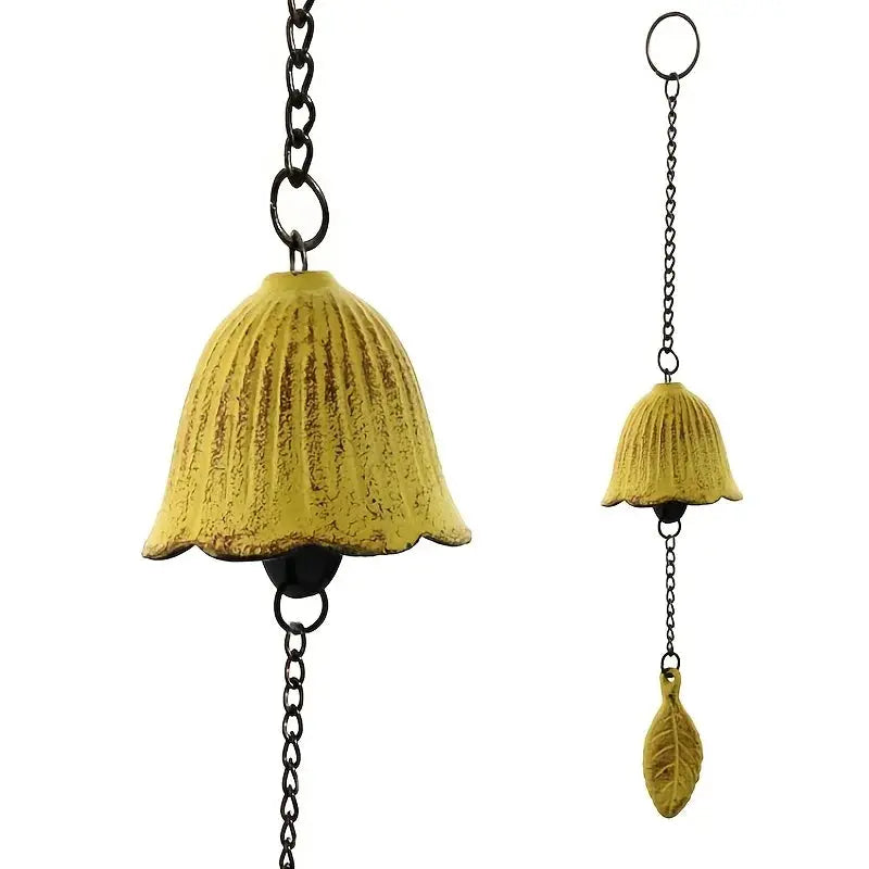 Creative Japanese Cast Iron Wind Chime Hanging Decoration Metal Retro Hanging Leaf Bell Balcony Outdoor Garden Hanging Decorate from PriceLows™